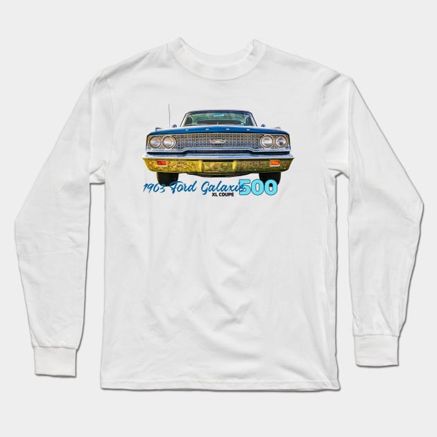 1963 Ford Galaxie 500 XL Coupe Long Sleeve T-Shirt by Gestalt Imagery